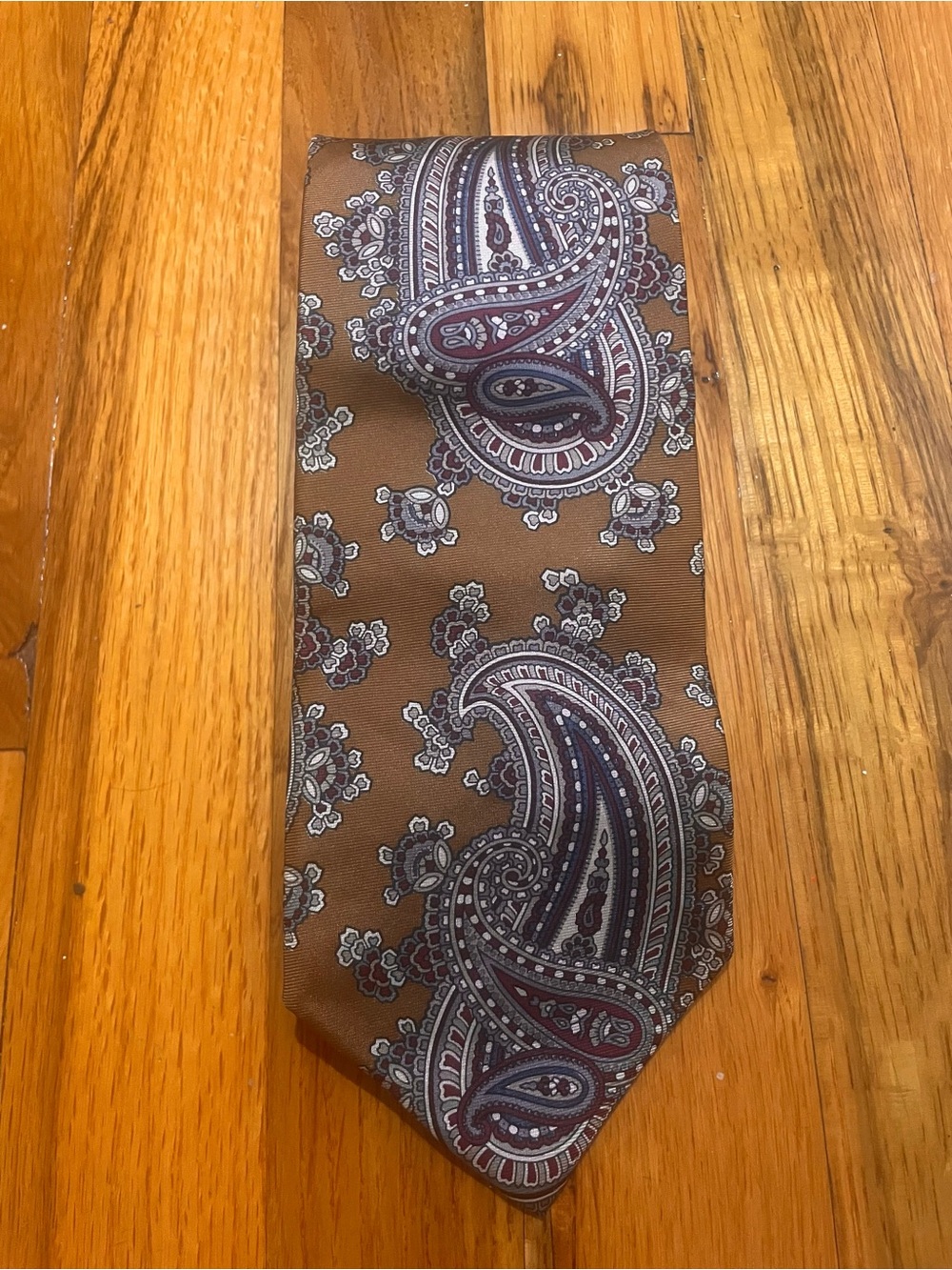 $200 Christian Dior Paisley 100% Italian Silk Tie